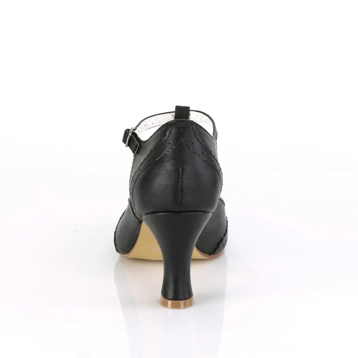 1920s Flapper Heels Black