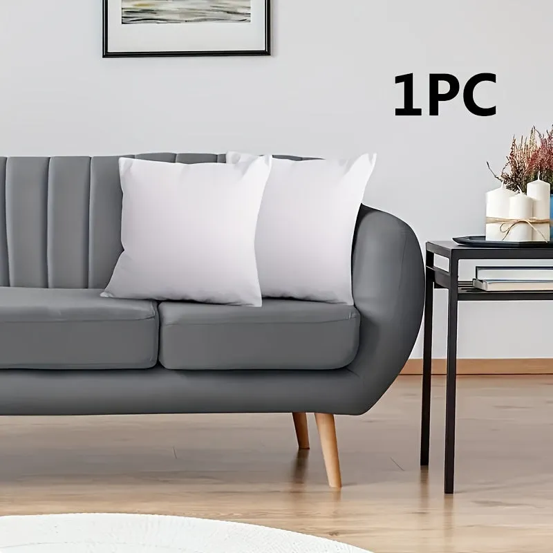 1pc Luxurious White Bounce Back Pillow Cushion Core - Plush Filling, Soft Touch, Ergonomic Design, Perfect for Sofa, Car Seat, Home Interior Decor, Enhance Comfort and Support