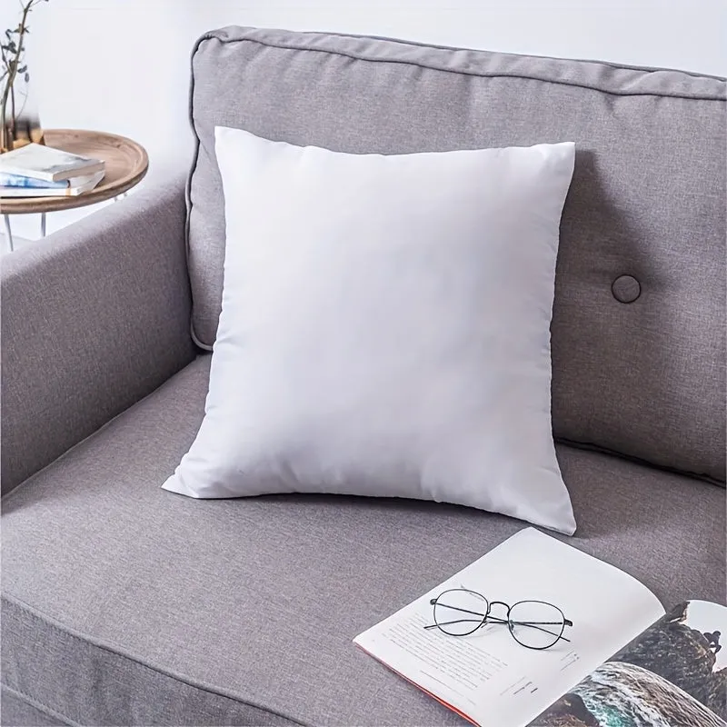 1pc Luxurious White Bounce Back Pillow Cushion Core - Plush Filling, Soft Touch, Ergonomic Design, Perfect for Sofa, Car Seat, Home Interior Decor, Enhance Comfort and Support