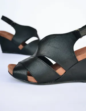 ANOTHER GLANCE WEDGE - Black