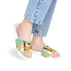 Atomic Cat Retro Vintage 70s Mid Mod Groovy Slides, Mid Century Modern Funky, Hippie, Psychedelic Sandal - 125781523
