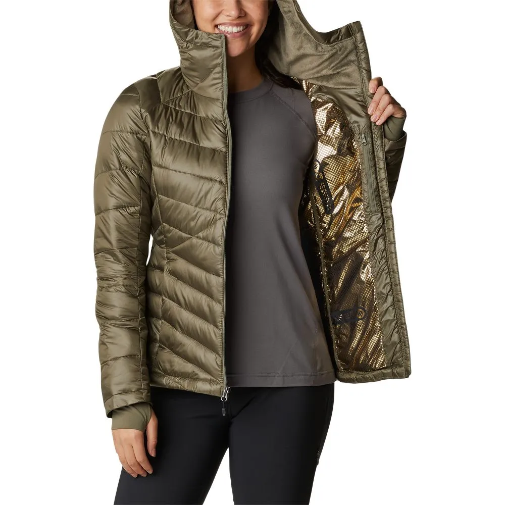 Columbia Joy Peak Hooded Jacket for Ladies - Stone Green - 1X