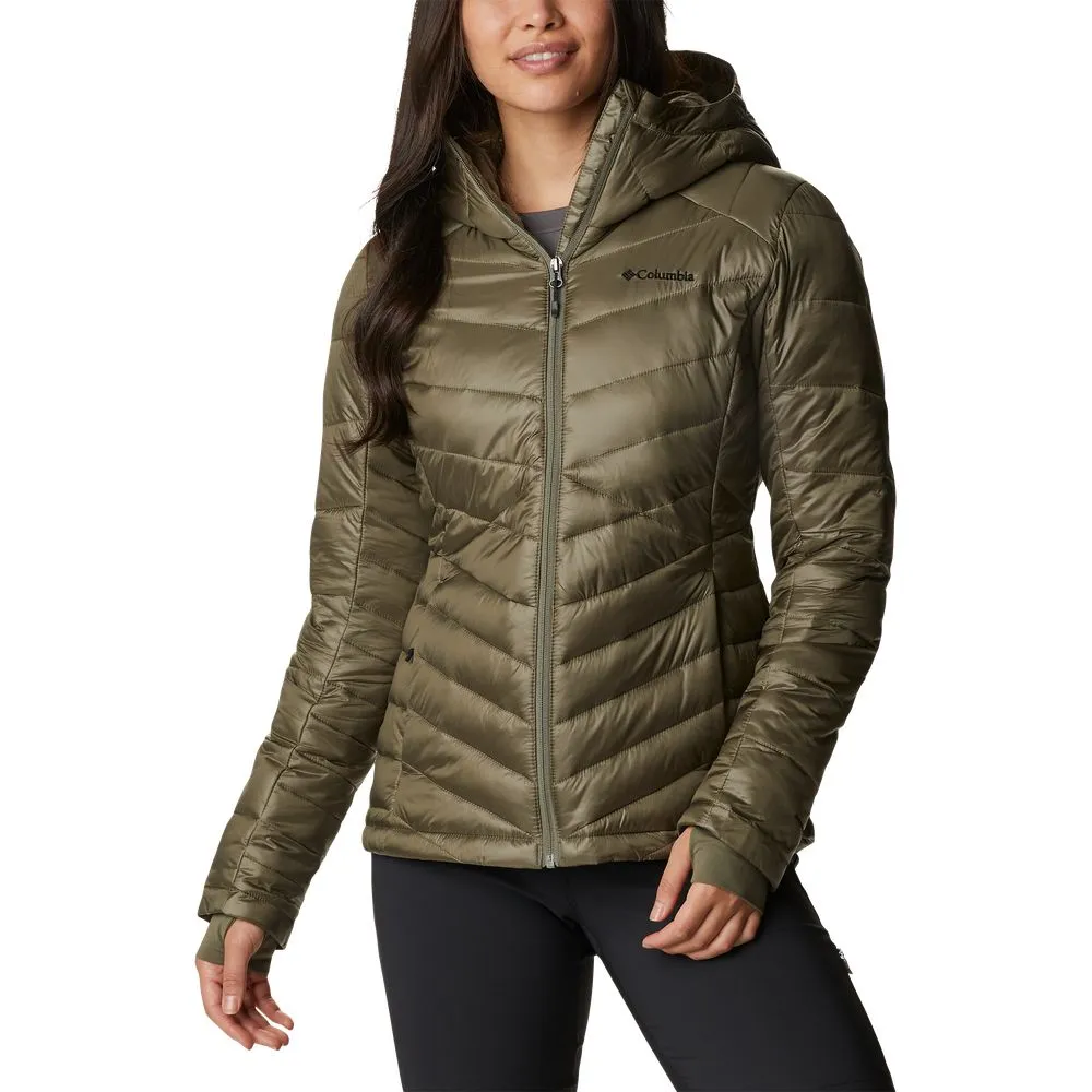 Columbia Joy Peak Hooded Jacket for Ladies - Stone Green - 1X
