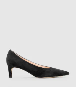 COSETTE55 Choked Up Pump in Black Suede