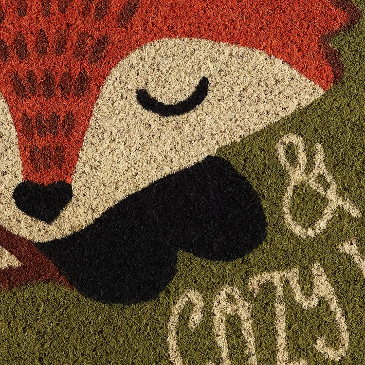 Cozy Fox 18" x 30" Coir Doormat