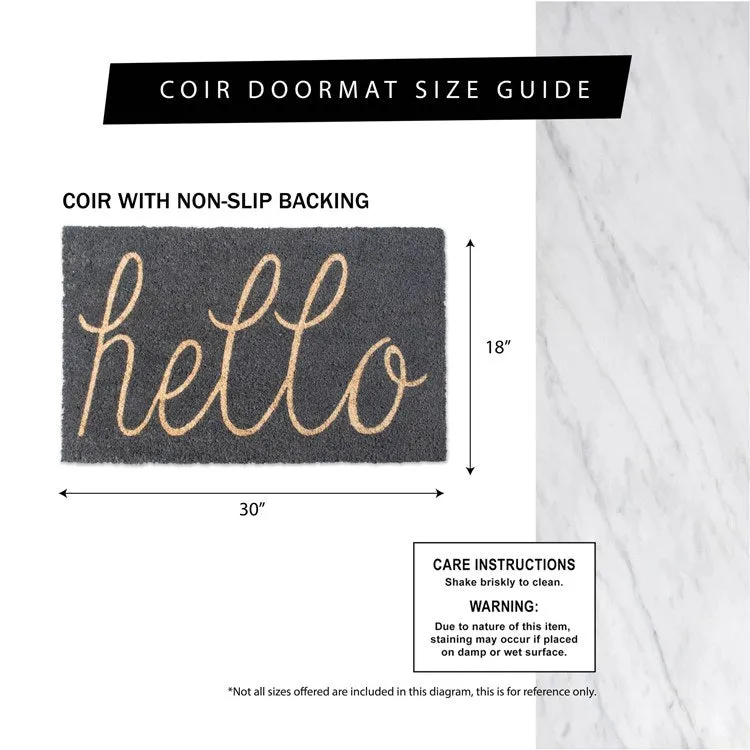 Cozy Fox 18" x 30" Coir Doormat
