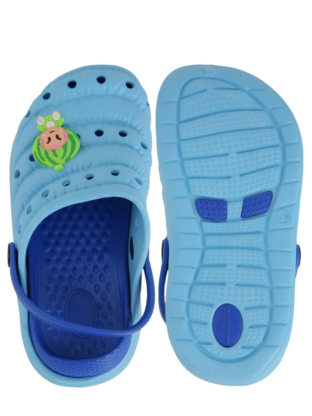 Cute Watermelon-Themed Clogs for Boys - Blue