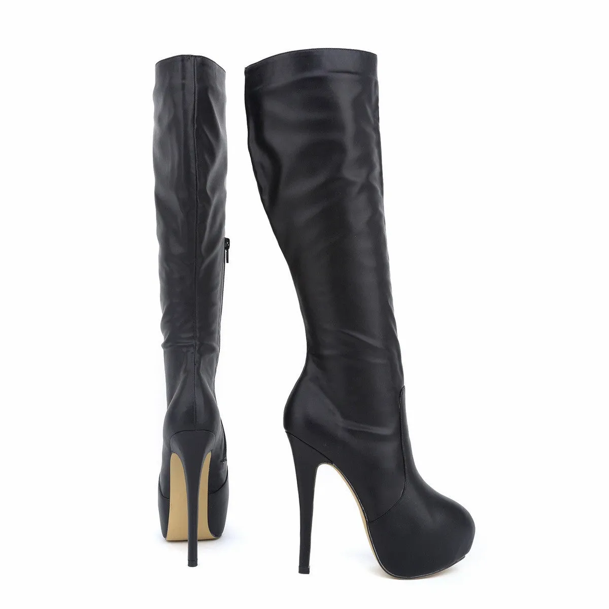 Fashion High Platform Round Head Knee-High Boots