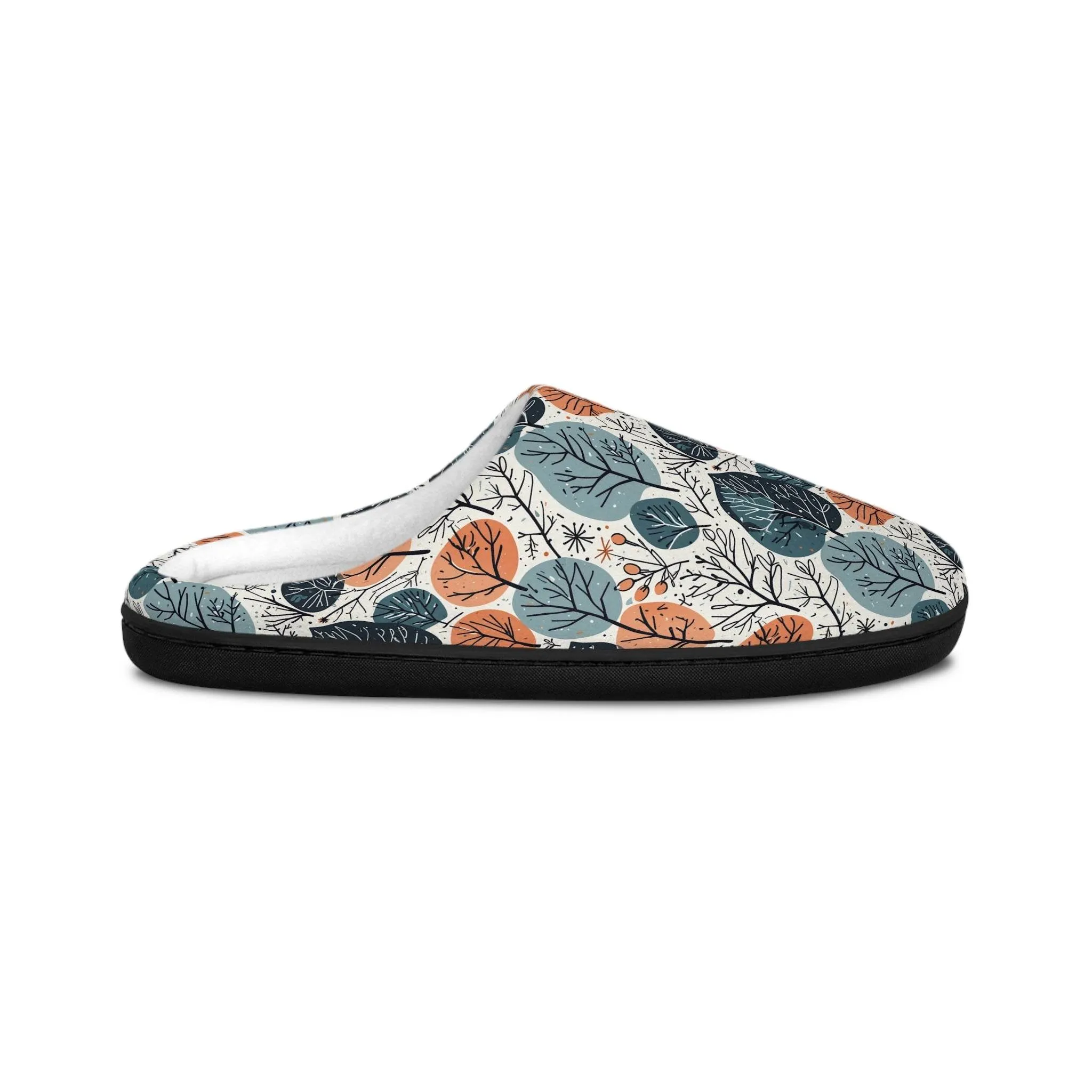 Freezing Leaves Men's Indoor Slippers - Perfect for Relaxing at Home