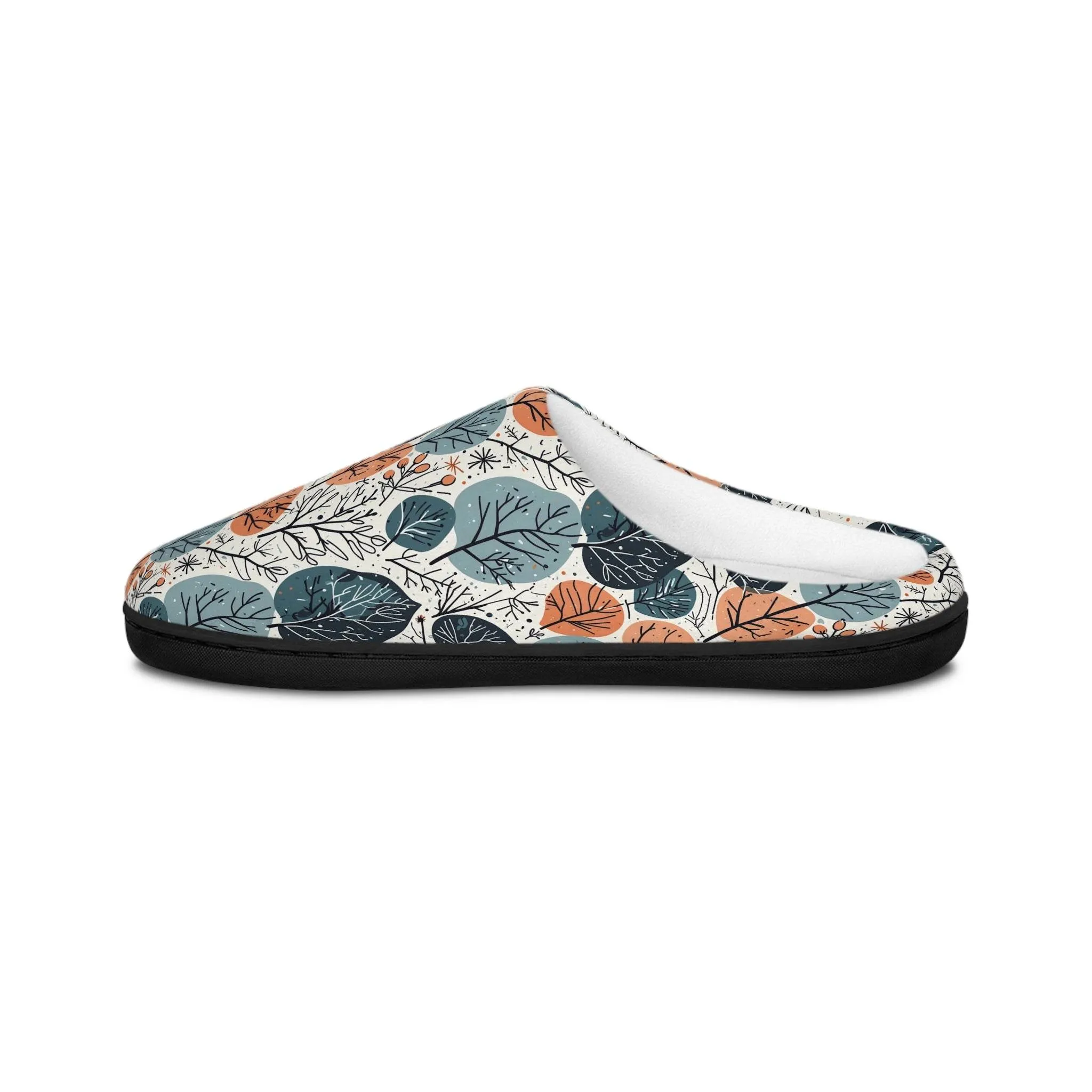 Freezing Leaves Men's Indoor Slippers - Perfect for Relaxing at Home