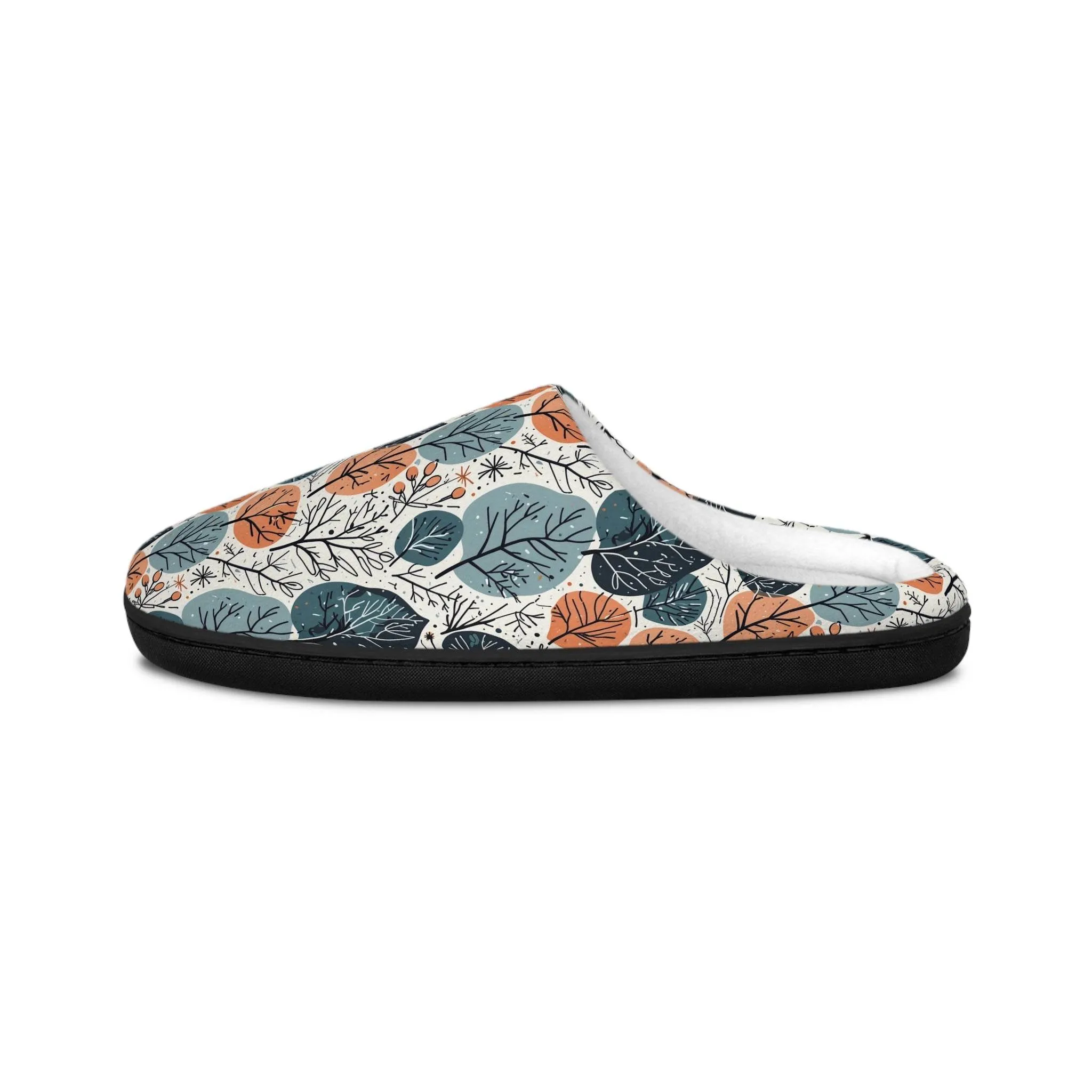 Freezing Leaves Men's Indoor Slippers - Perfect for Relaxing at Home
