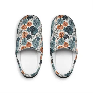 Freezing Leaves Men's Indoor Slippers - Perfect for Relaxing at Home