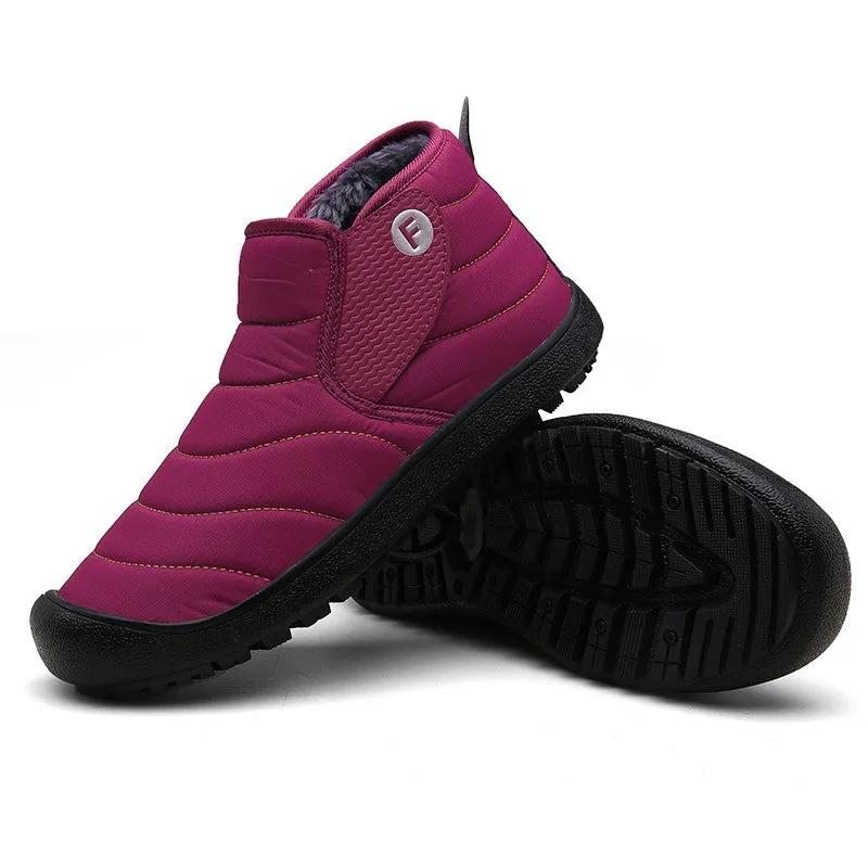 Groovywish Ankle Boots For Men Plush Casual Winter Orthopedic Shoes