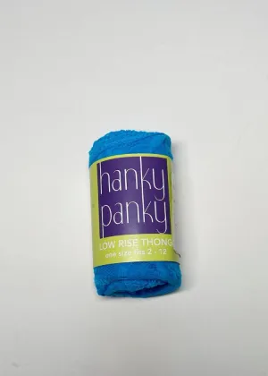 Hanky Panky Signature Lace Low Rise Thong - Fiji Blue