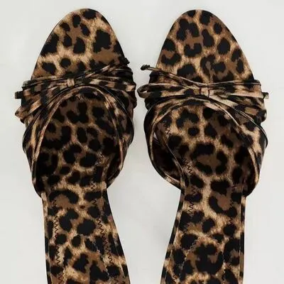 Hex Leopard Kitten Heel