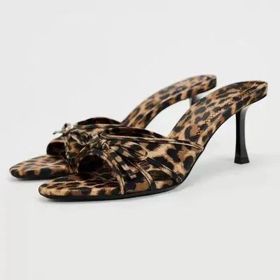 Hex Leopard Kitten Heel