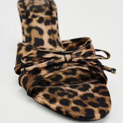 Hex Leopard Kitten Heel