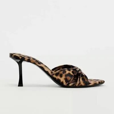 Hex Leopard Kitten Heel