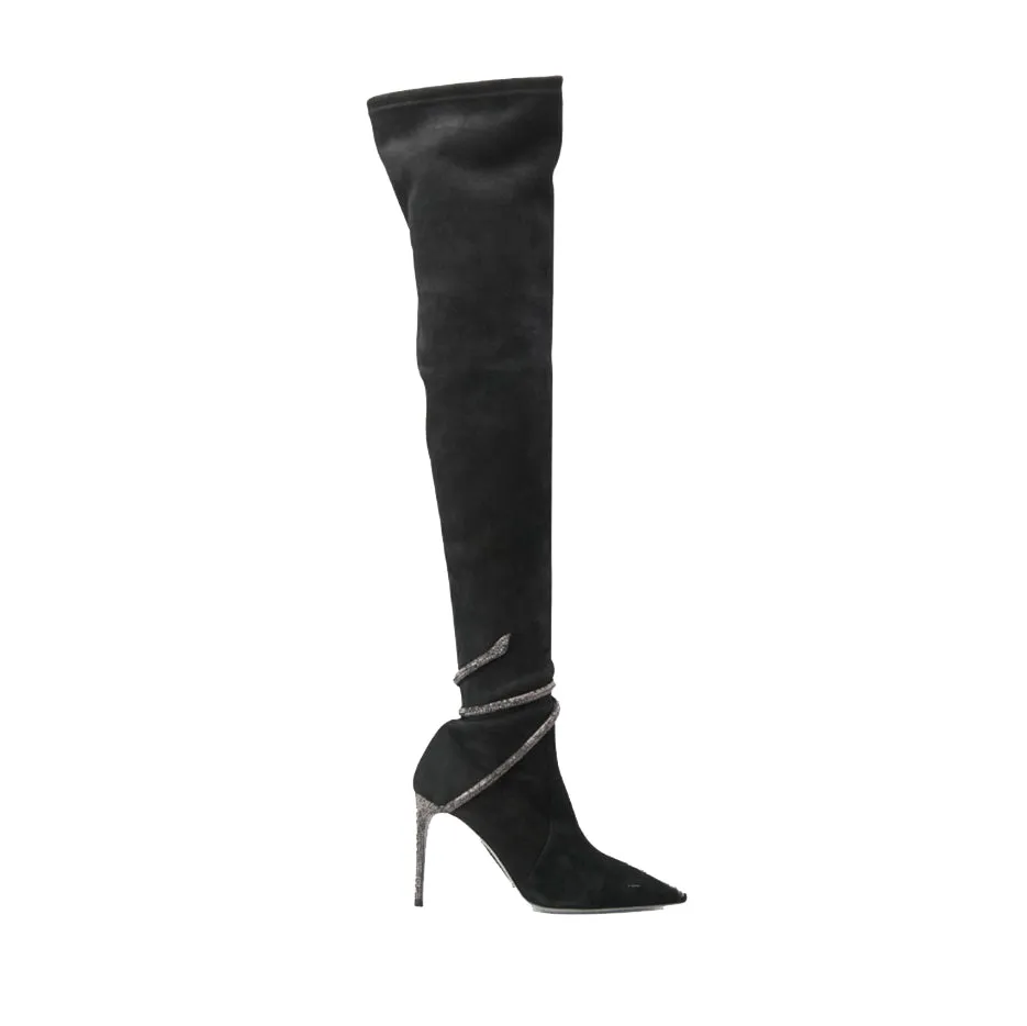 KEFUV Wrap Stiletto Heel Over The Knee Boots
