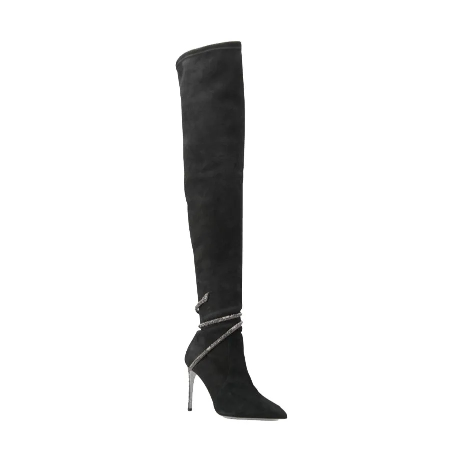 KEFUV Wrap Stiletto Heel Over The Knee Boots