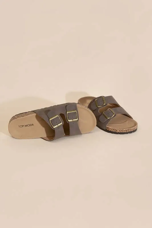 MARS-1 Arizona Style Buckle Strap Slides Eva Sole Sandals