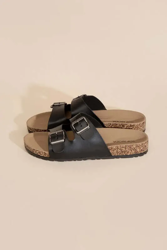 MARS-1 Arizona Style Buckle Strap Slides Eva Sole Sandals
