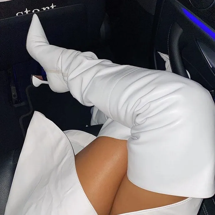 RAEVN Leather Over The Knee Boots