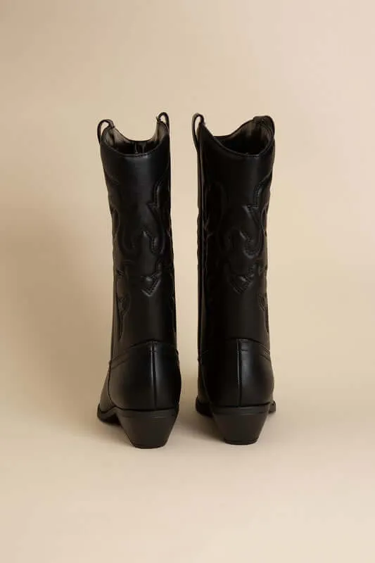 Rerun Western Cowgirl Embroidery Boots