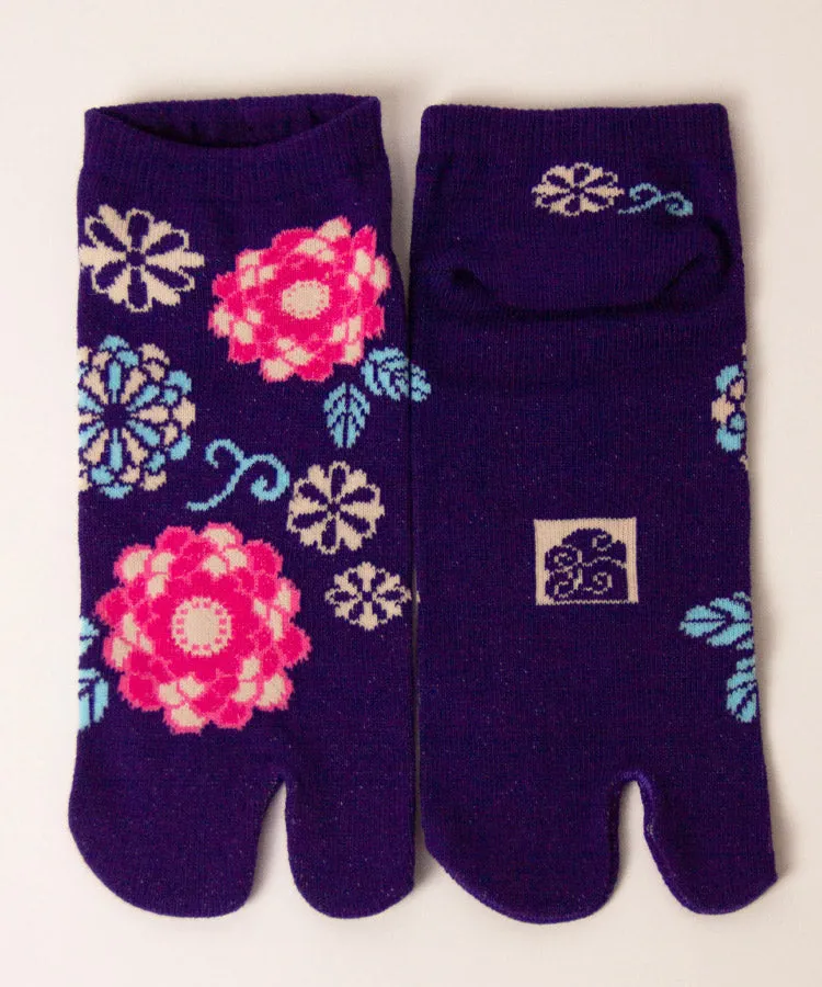 Retro Flower Ankle Tabi Socks / High Quality Geta Socks