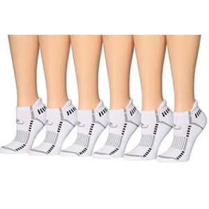 Ronnox Women's 6-Pairs Low Cut Running & Athletic Performance Tab