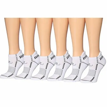 Ronnox Women's 6-Pairs Low Cut Running & Athletic Performance Tab
