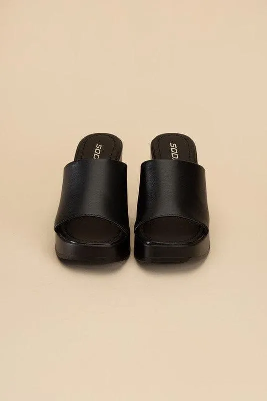 SODA Typo Slide Mule