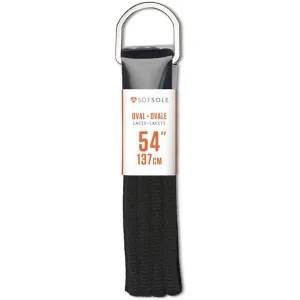 SOFSOLE 54" Black Oval Shoe Laces
