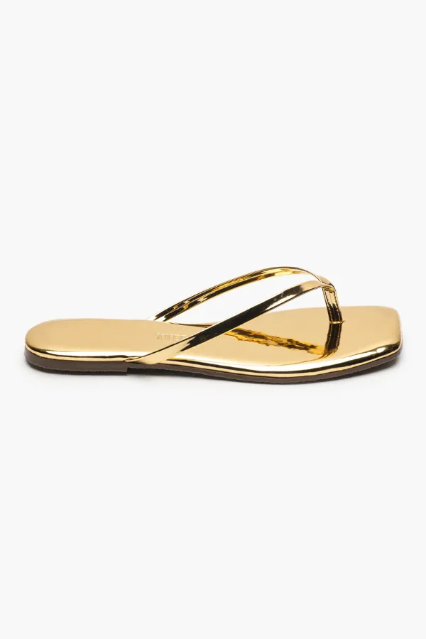 Square Toe Lily Mirror Gold