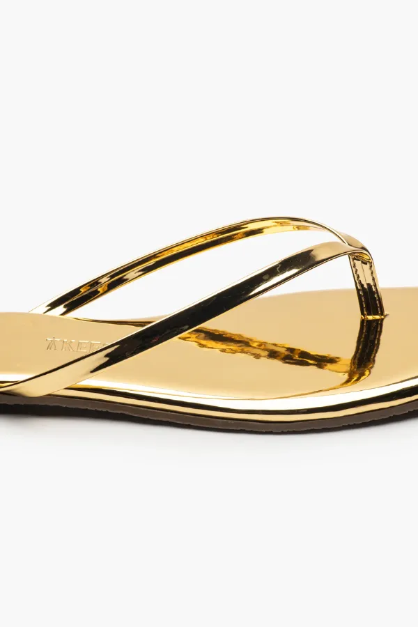 Square Toe Lily Mirror Gold