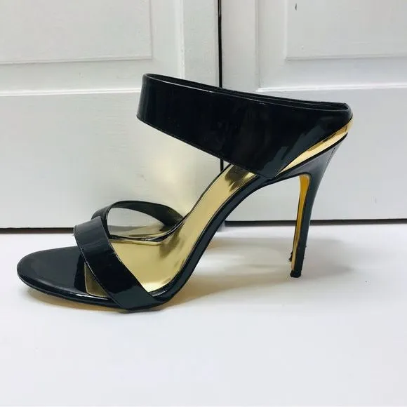 TED BAKER Chablise Black Sandals Size 9.5
