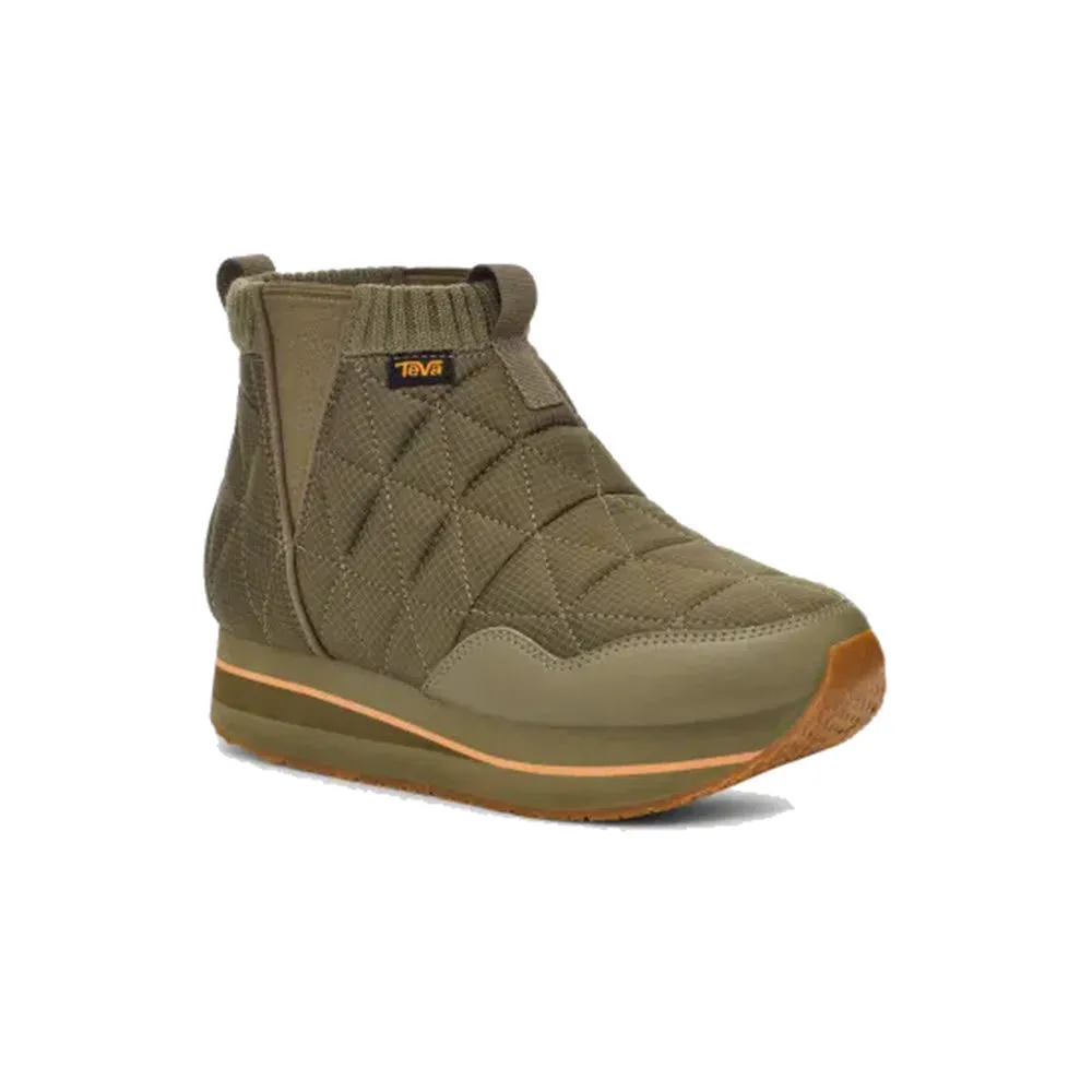 TEVA REEMBER MID PLATFORM BURNT OLIVE - WOMENS