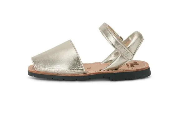 Vila Australia Metallic Gold Leather Sandal
