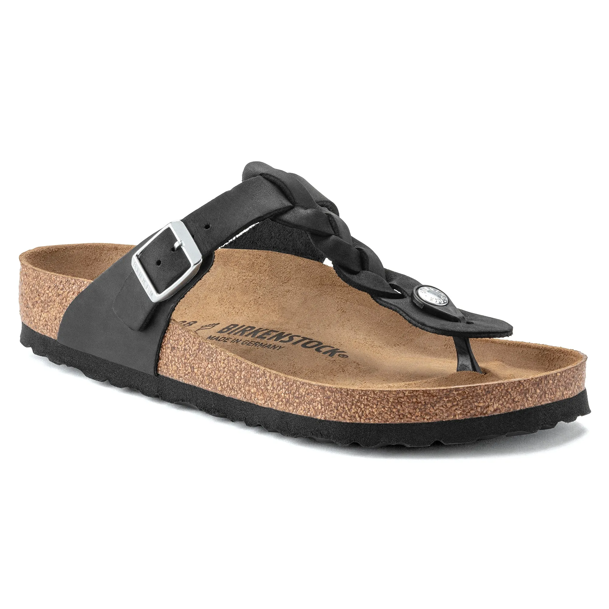 Women's Birkenstock Gizeh Braided Oiled Leather