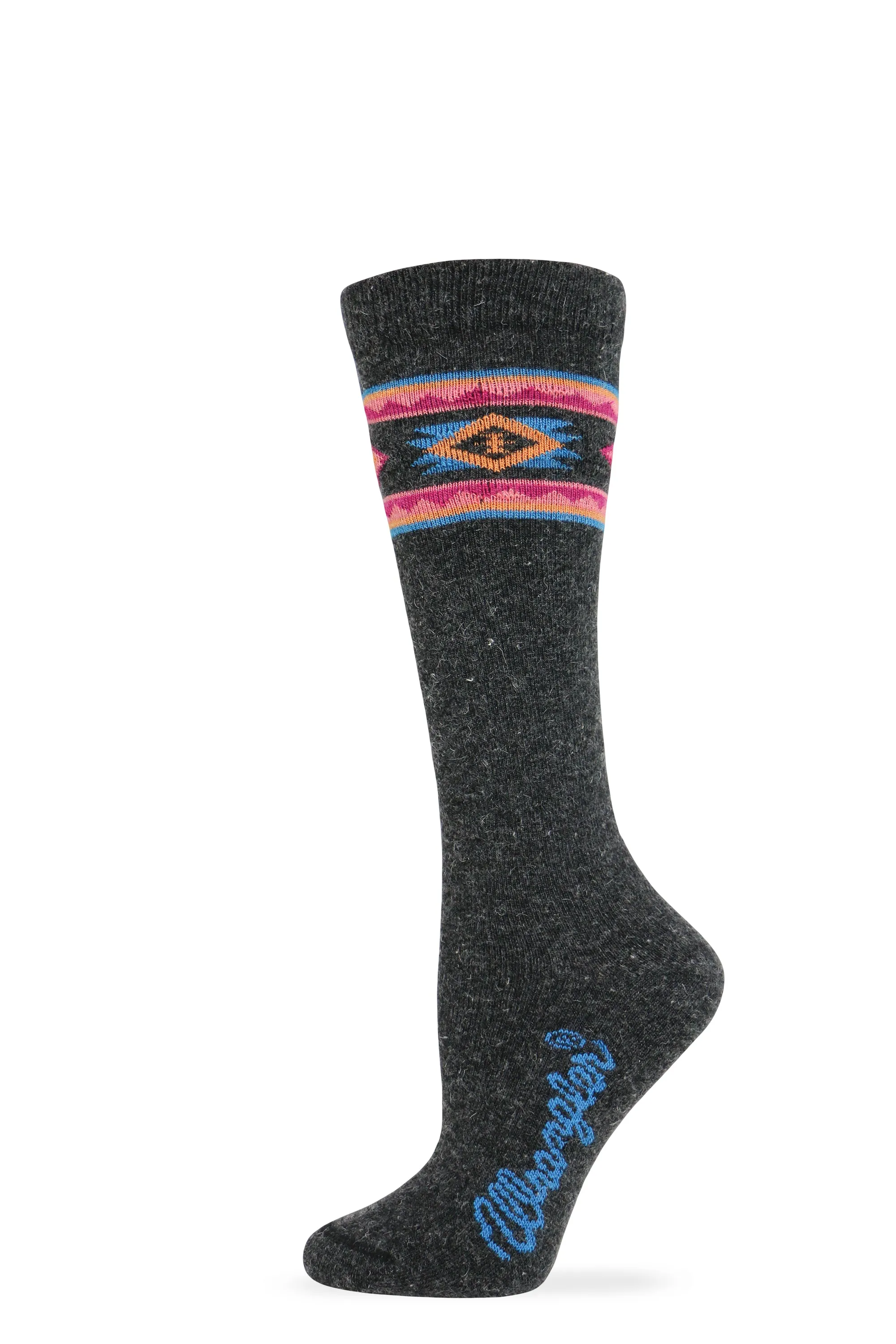 Wrangler Ladies Angora Aztec Knee High Socks 1 Pair
