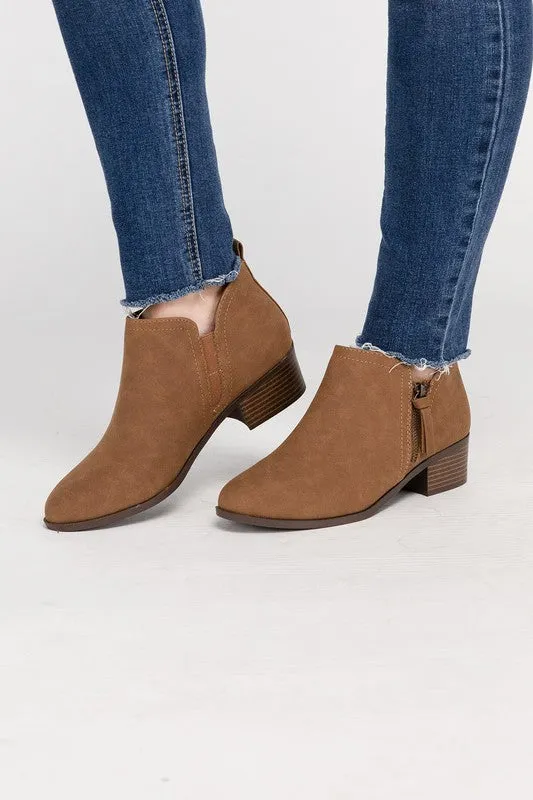 ZAYNE Ankle Booties with Zipper