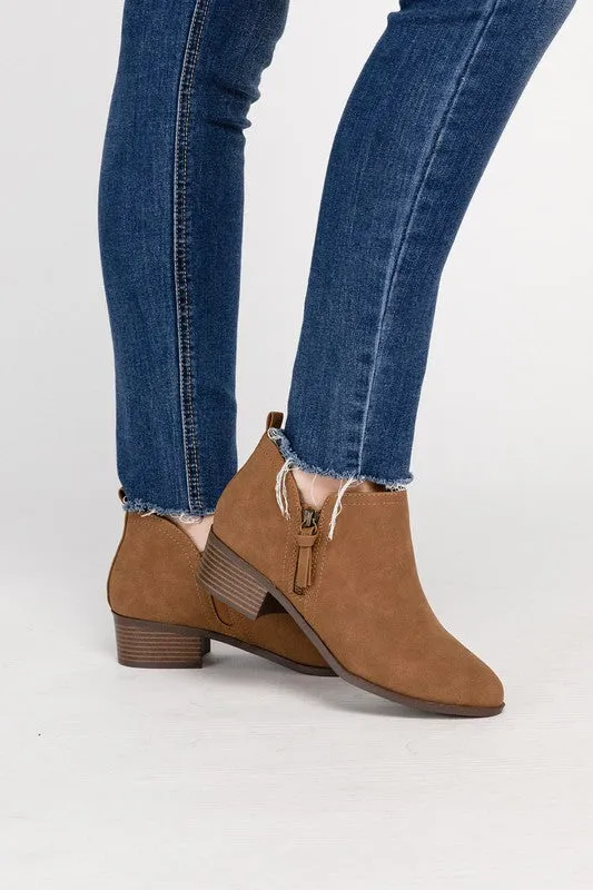 ZAYNE Ankle Booties with Zipper