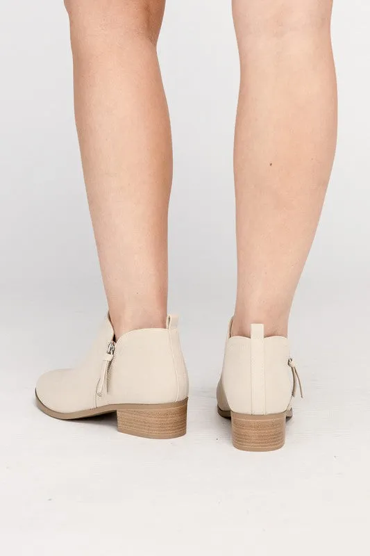 ZAYNE Ankle Booties with Zipper