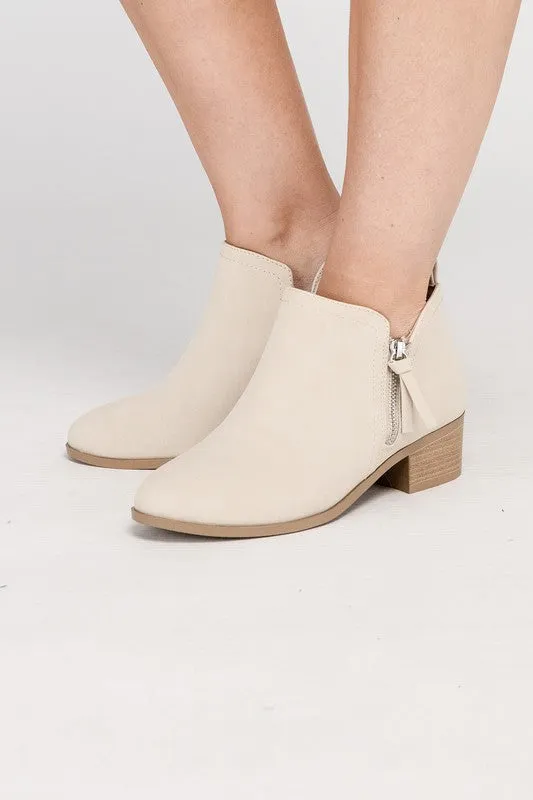 ZAYNE Ankle Booties with Zipper