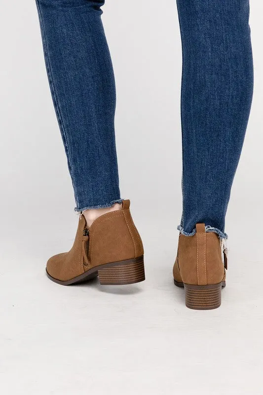 ZAYNE Ankle Booties with Zipper