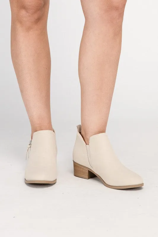 ZAYNE Ankle Booties with Zipper