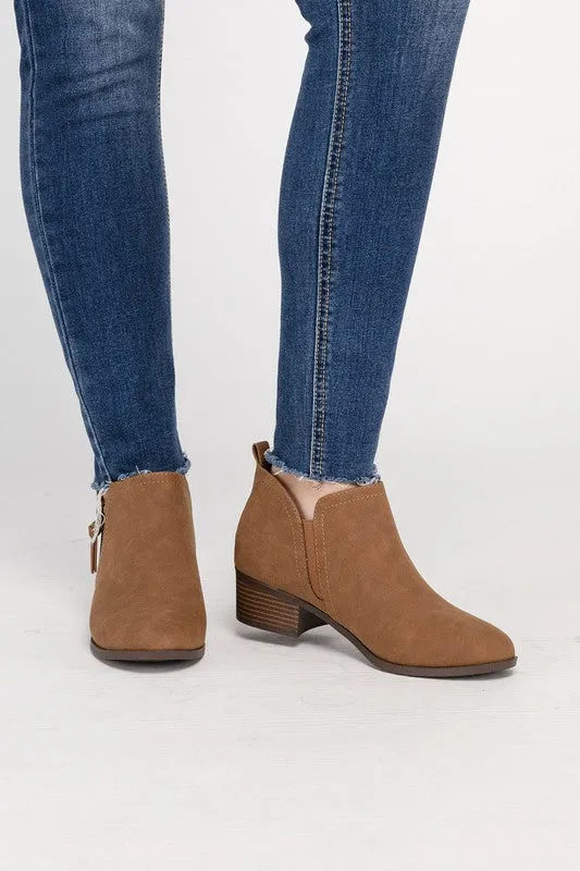 ZAYNE Ankle Booties with Zipper