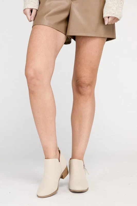 ZAYNE Ankle Booties with Zipper