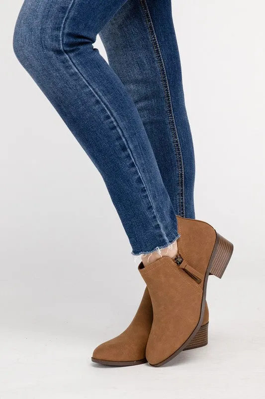 ZAYNE Ankle Booties with Zipper